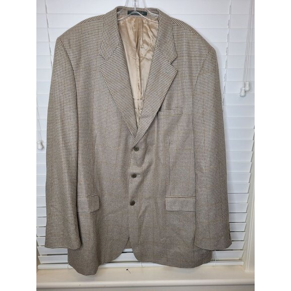 REPP Mens sz 50 Houndstooth Wool Sport Coat Blazer Preppy Classic Office Prof - Picture 1 of 7